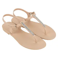 GRENDHA - Sandalia Mujer Beige Brillo