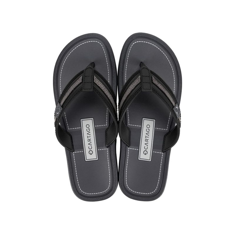 CARTAGO - Sandalia Hombre Negro/Gris Essential Mallorca Cartago