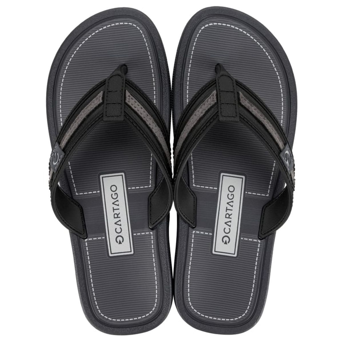 CARTAGO - Sandalia Hombre Negro/Gris Essential Mallorca Cartago