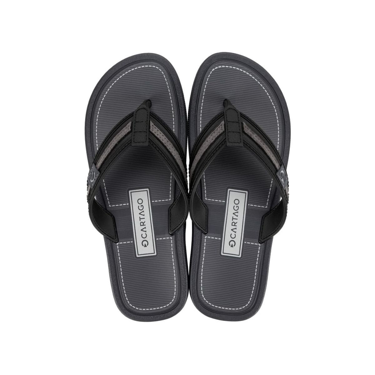 CARTAGO - Sandalia Hombre Negro/Gris Essential Mallorca Cartago