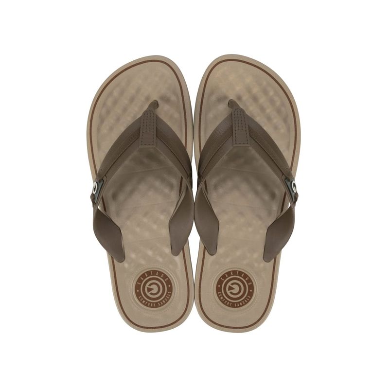 CARTAGO - Sandalia Hombre Beige/Marrón Arizona Cartago