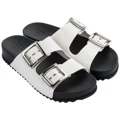 ZAXY - Sandalia Mujer Negro/Blanco New Partner