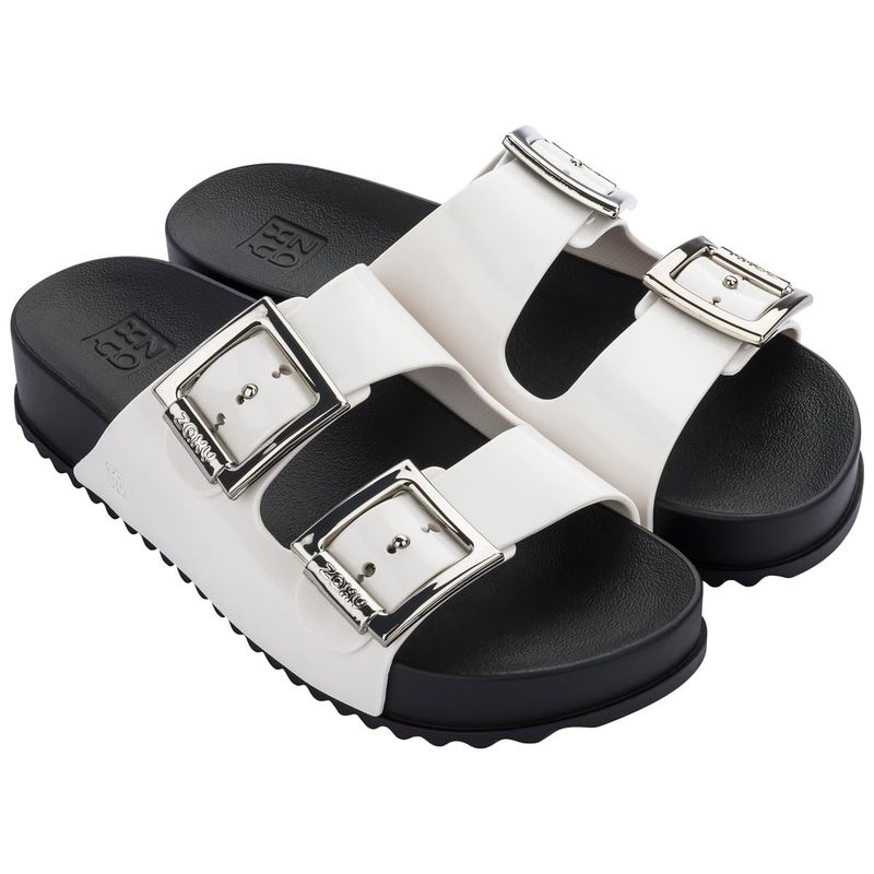 ZAXY - Sandalia Mujer Negro/Blanco New Partner Zaxy