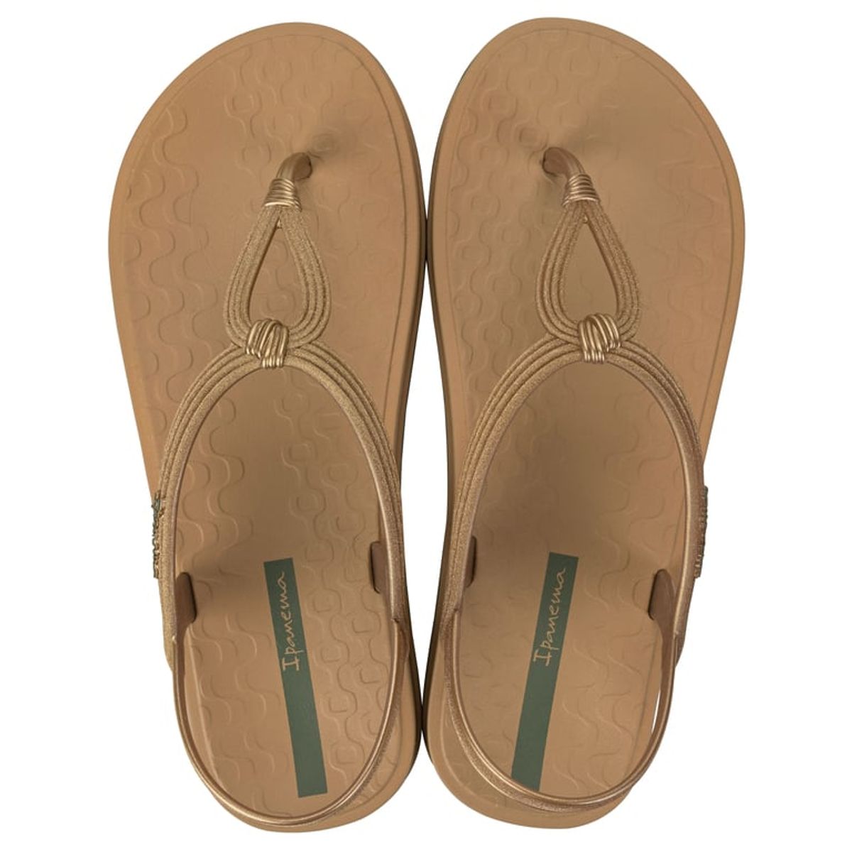 IPANEMA - Sandalia Mujer Beige/Dorado Drip Ipanema