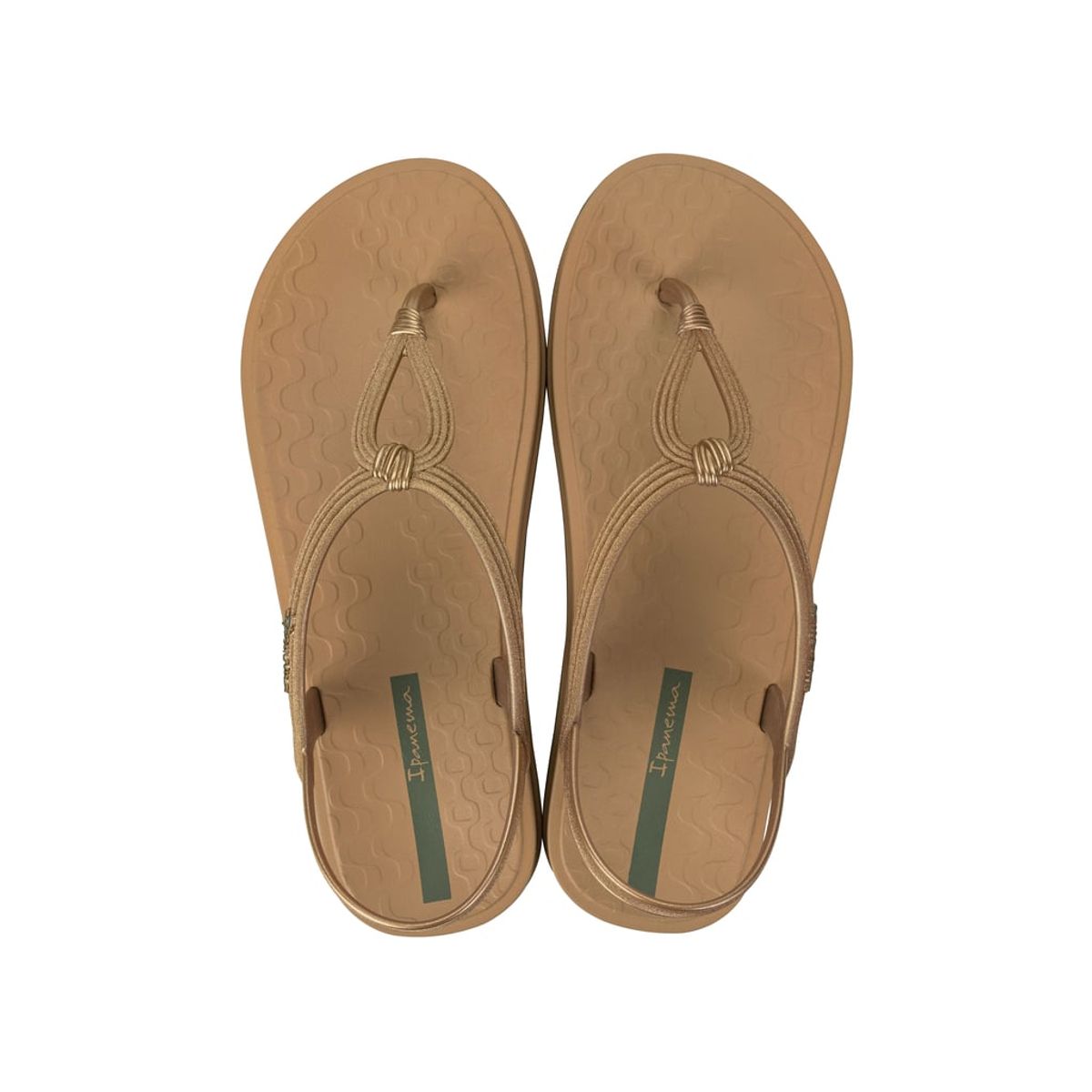 IPANEMA - Sandalia Mujer Beige/Dorado Drip Ipanema