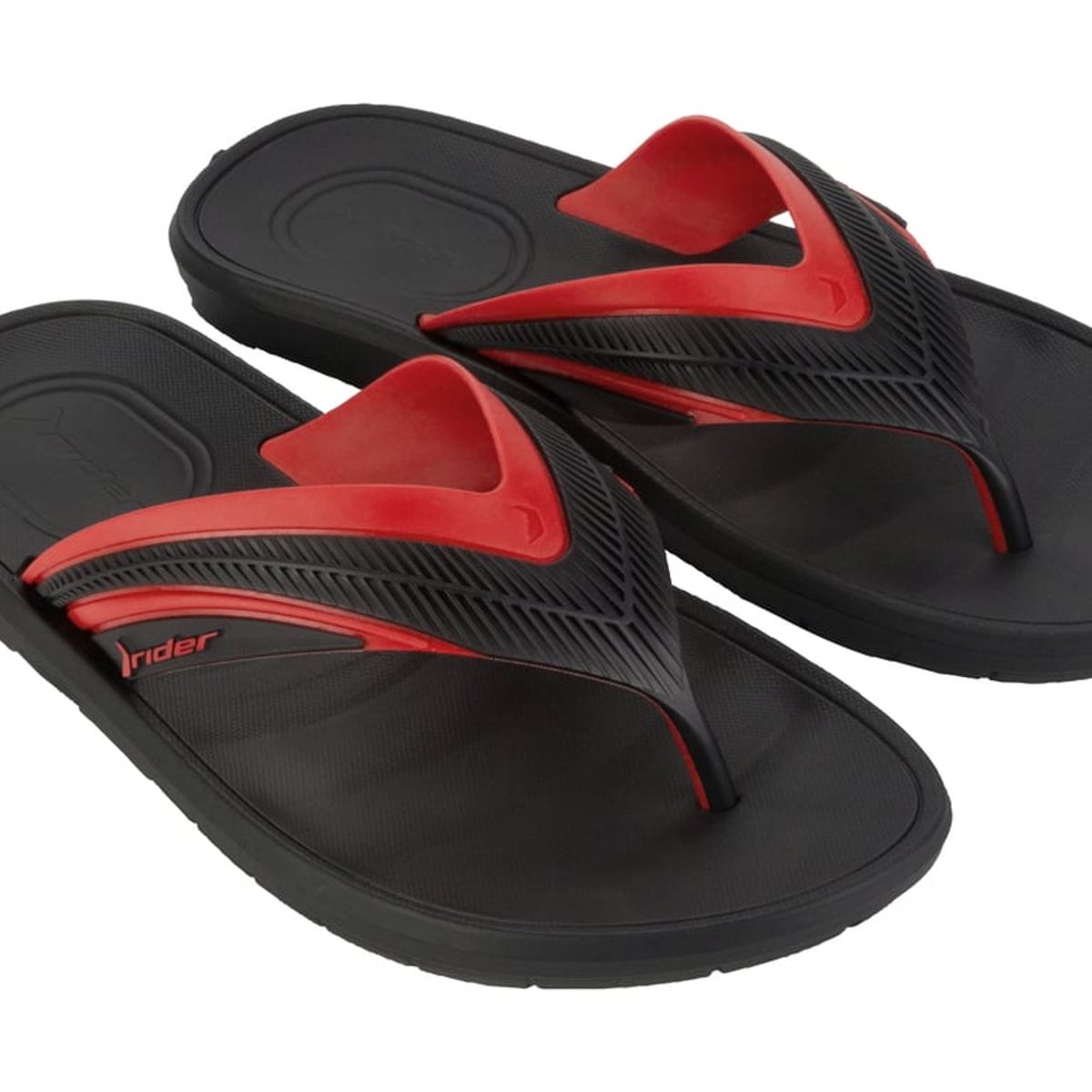 RIDER - Sandalia Hombre Negro/Rojo Free Thong Rider