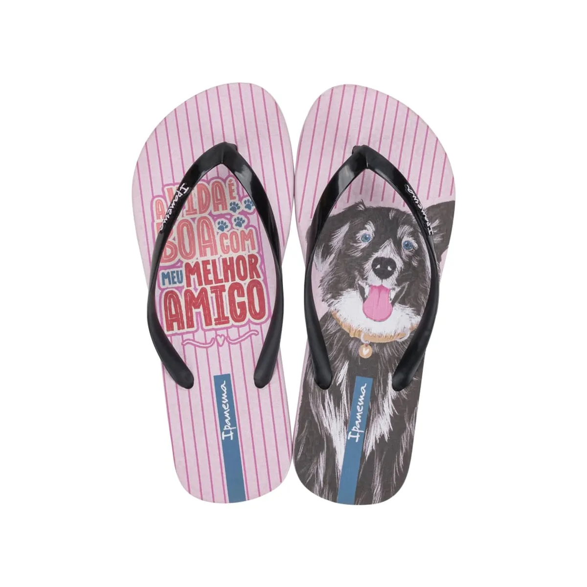 IPANEMA - Sandalia Mujer Negro/Rosa Love Pets Ipanema