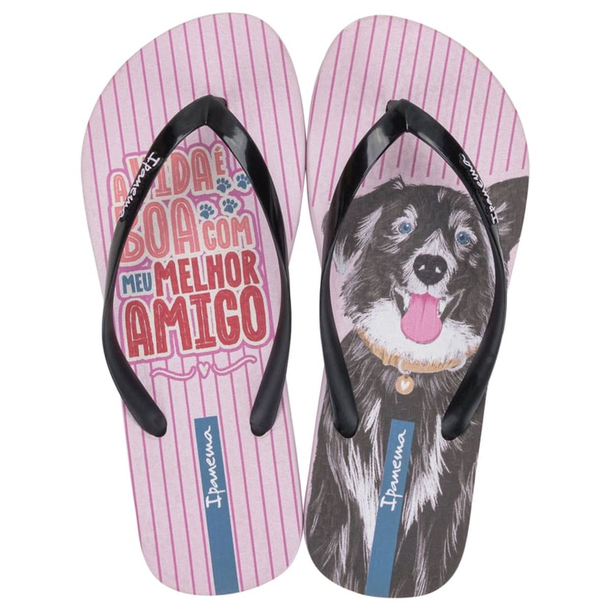 IPANEMA - Sandalia Mujer Negro/Rosa Love Pets Ipanema
