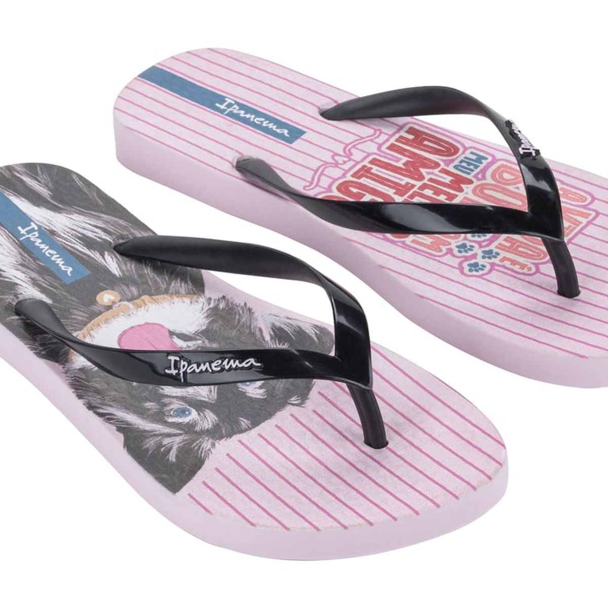 IPANEMA - Sandalia Mujer Negro/Rosa Love Pets Ipanema