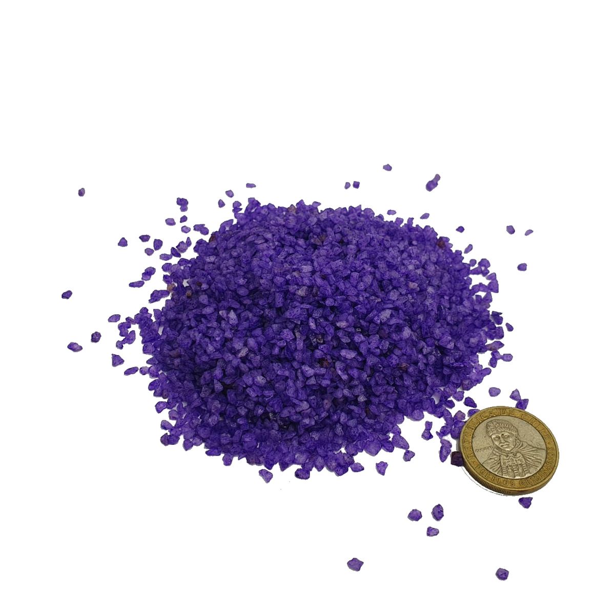 GENERICO - Cuarzo Granulado Pigmentado Decorativo Morado 1kg