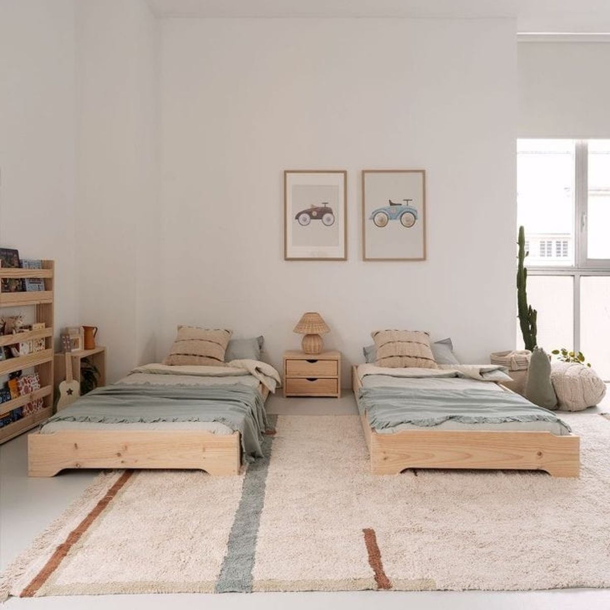 GENERICO - Cama infantil Estilo Montessori de 1 Plaza