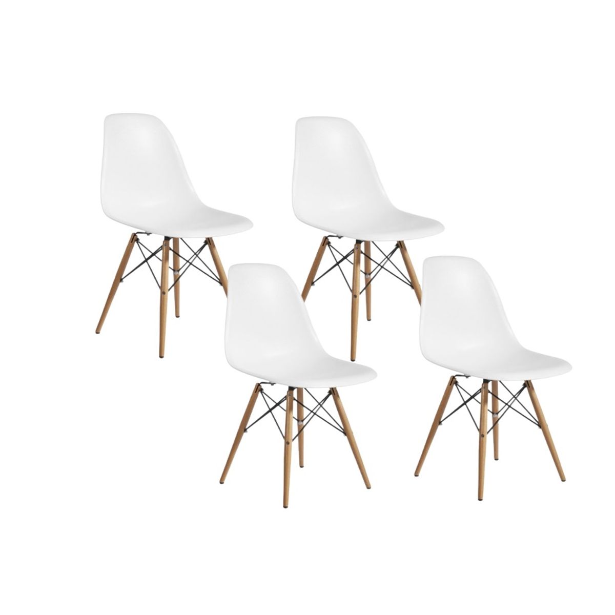 HABITA2 CHILE - Pack de 4 Silla Eames - Blanco