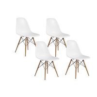 Pack de 4 Silla Eames - Blanco