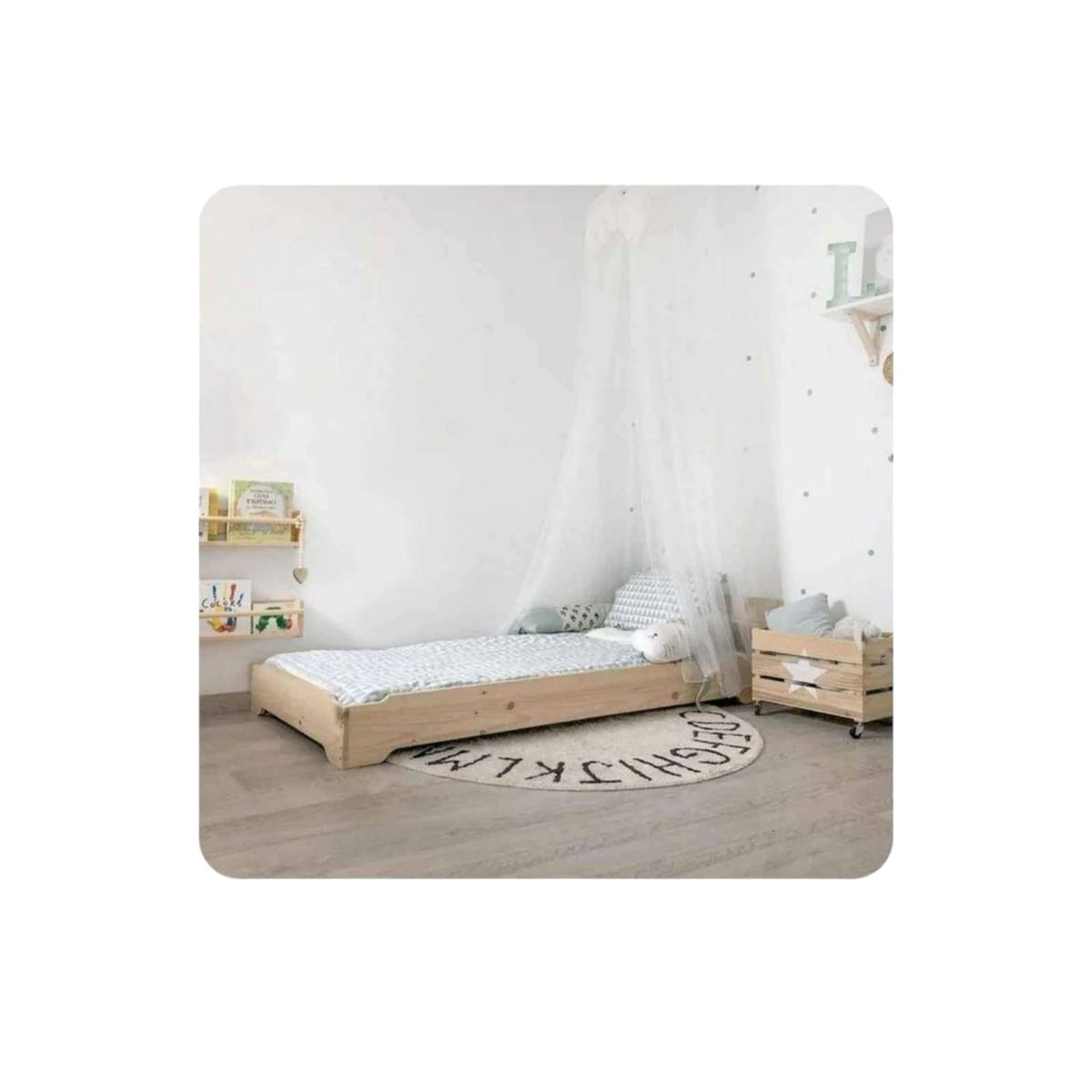 GENERICO - Cama infantil Estilo Montessori de Plaza Media