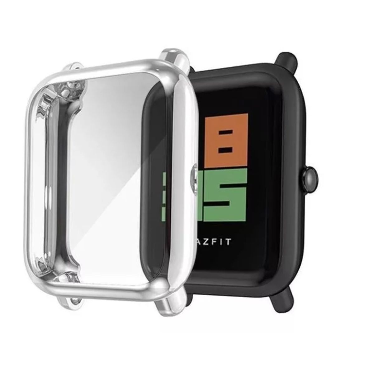 GENERICO - Funda - Carcasa De Pantalla Completa Para Amazfit Bip-PLATA