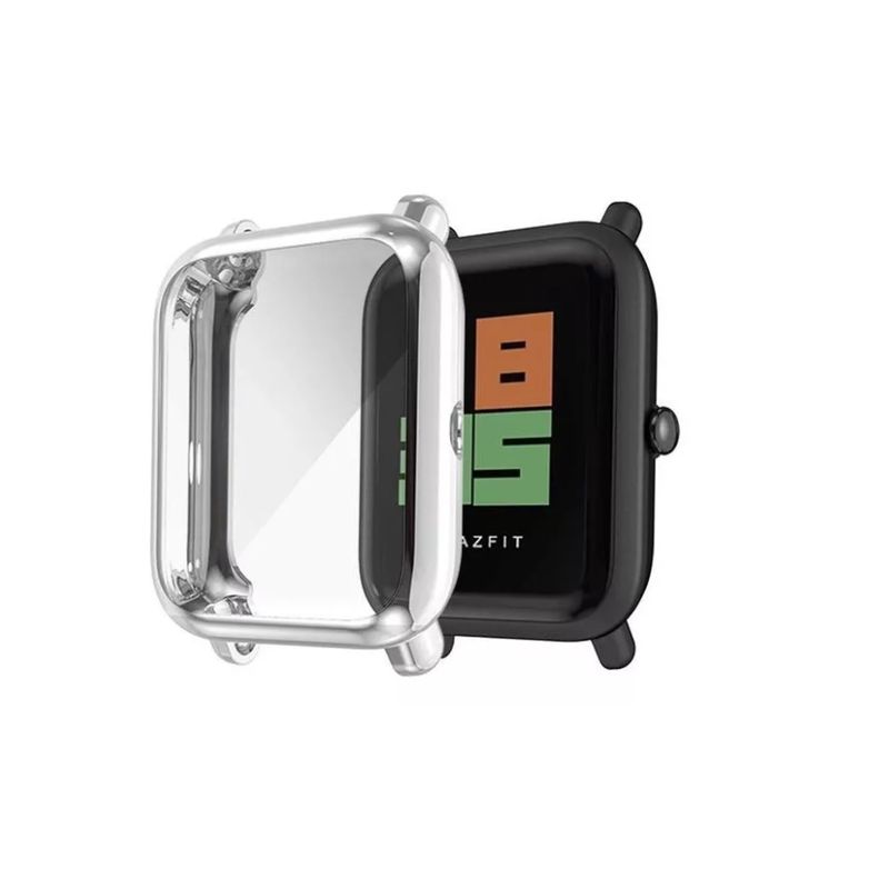 GENERICO - Funda - Carcasa De Pantalla Completa Para Amazfit Bip-PLATA