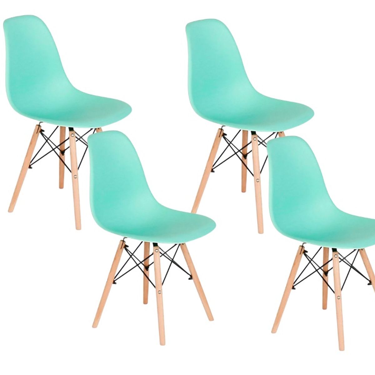 GENERICO - Pack de 4 Silla Eames - Menta