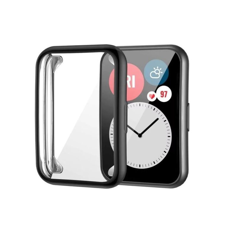 GENERICO - Funda - Carcasa De Pantalla Para Huawei Watch Fit 1-NEGRO
