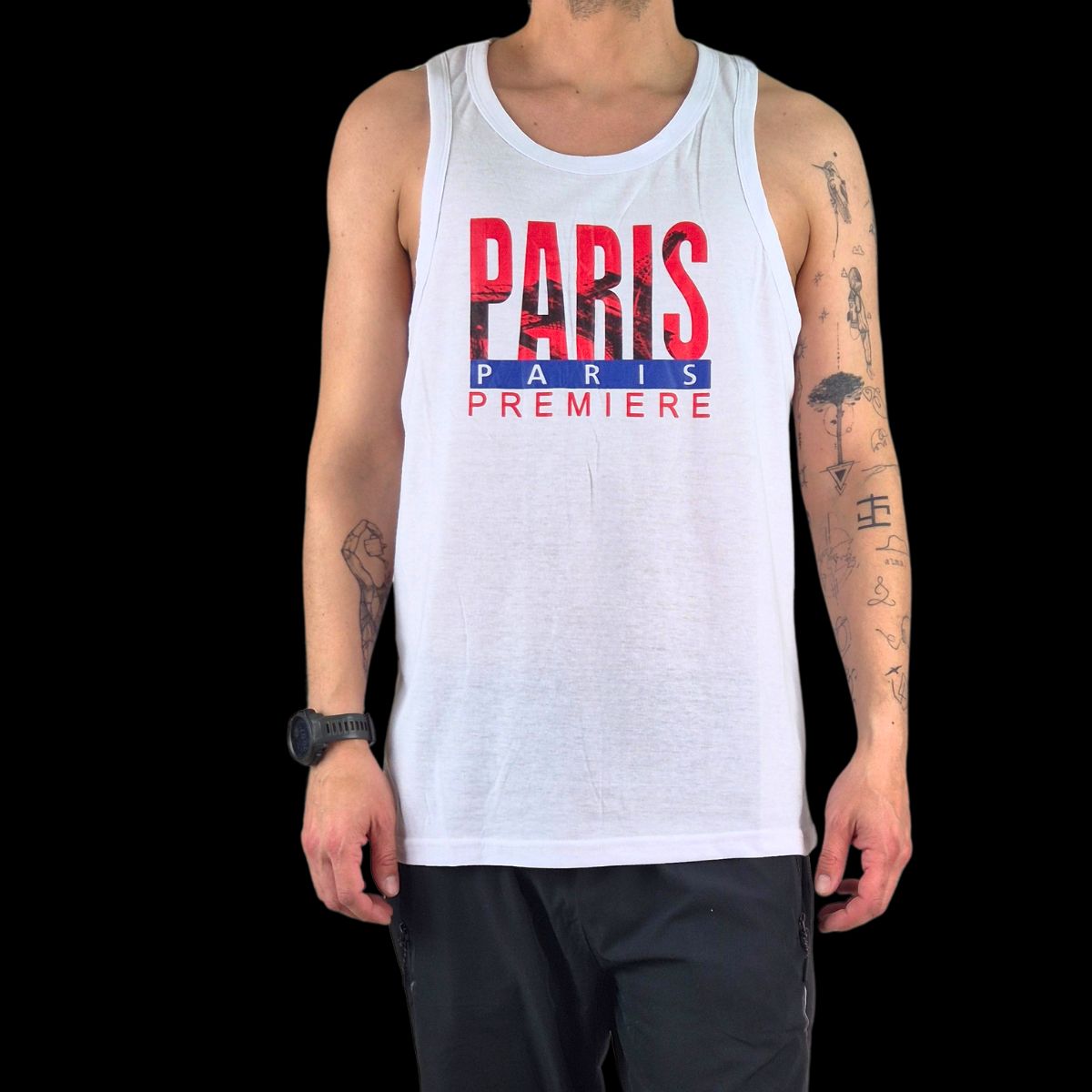 LIKE SHOP - Polera Sin Manga Musculosa Hombre Diseño Paris 289