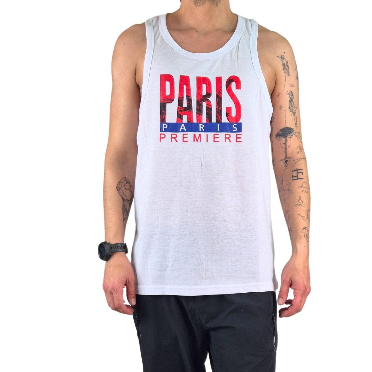 LIKE SHOP - Polera Sin Manga Musculosa Hombre Diseño Paris 289