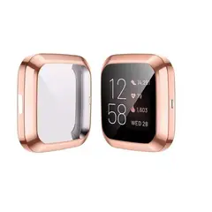 GENERICO - Funda - Carcasa De Pantalla Completa Para Fitbit Versa-ROSA GOLD