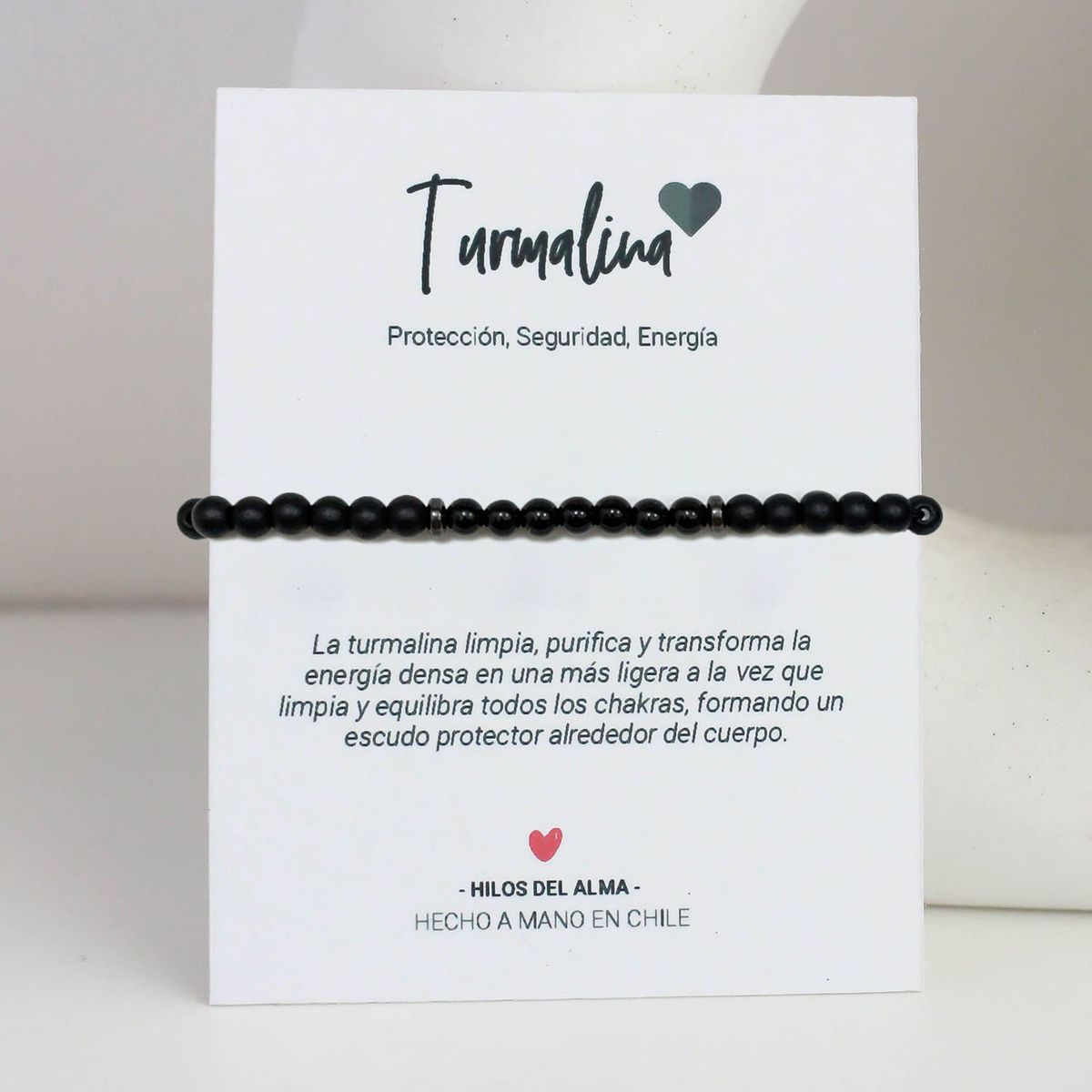 GENERICO - Pulsera Unisex - Turmalina negra