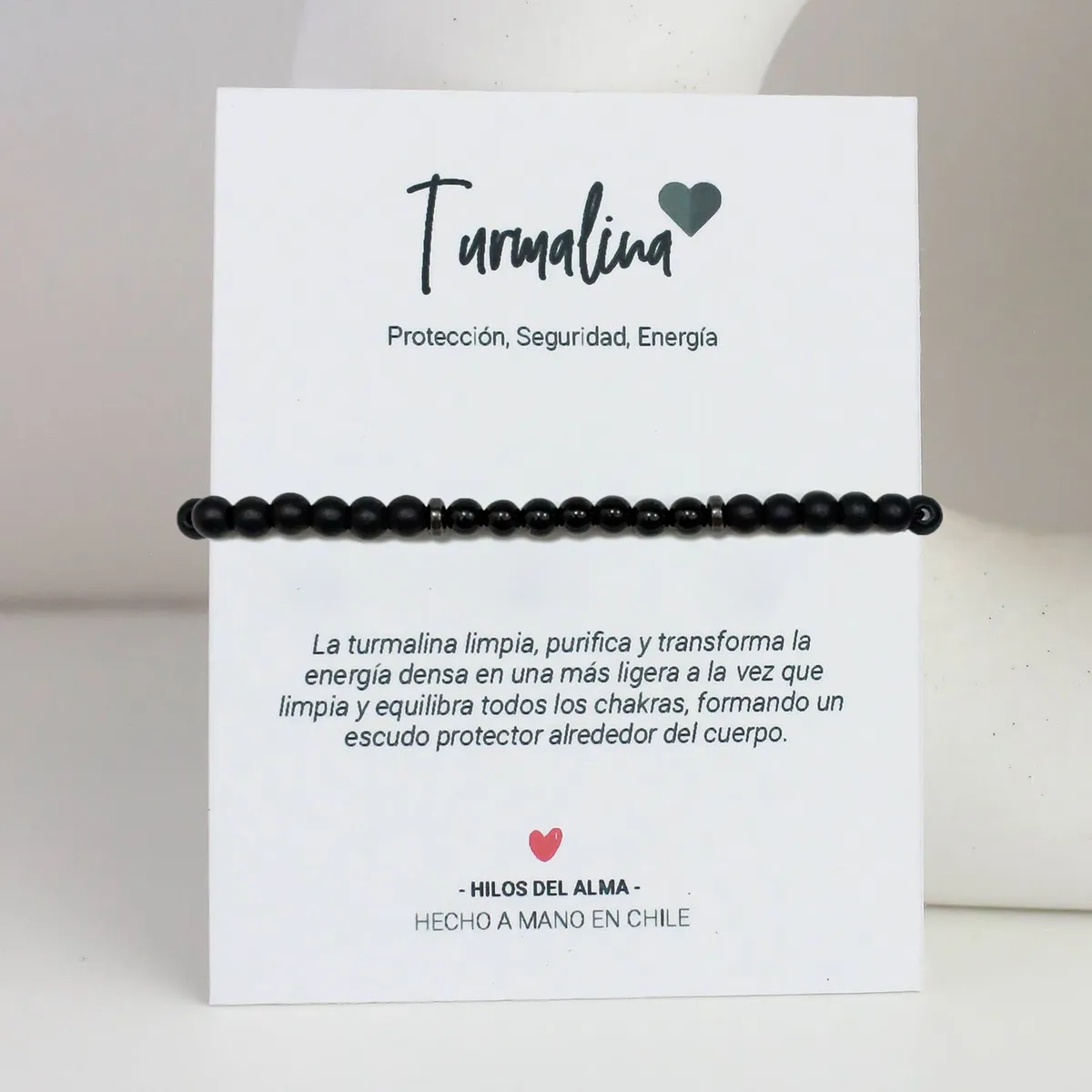 GENERICO - Pulsera Unisex - Turmalina negra