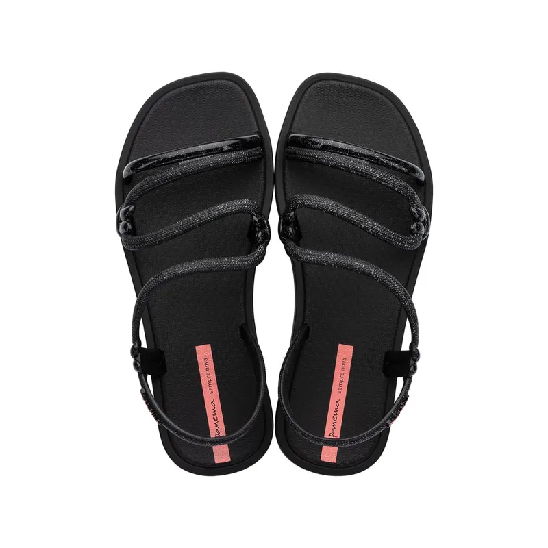IPANEMA - Sandalia Infantil Negro/Glitter Solar Mais Ipanema