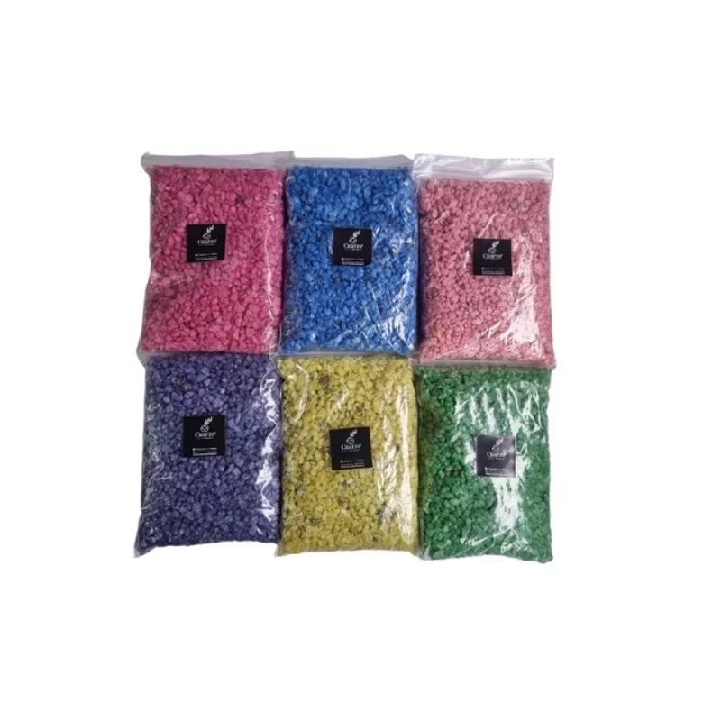 GENERICO - Cuarzo Tamaño Arroz. 6 Colores. 500 GR c/u, Pack  N°4