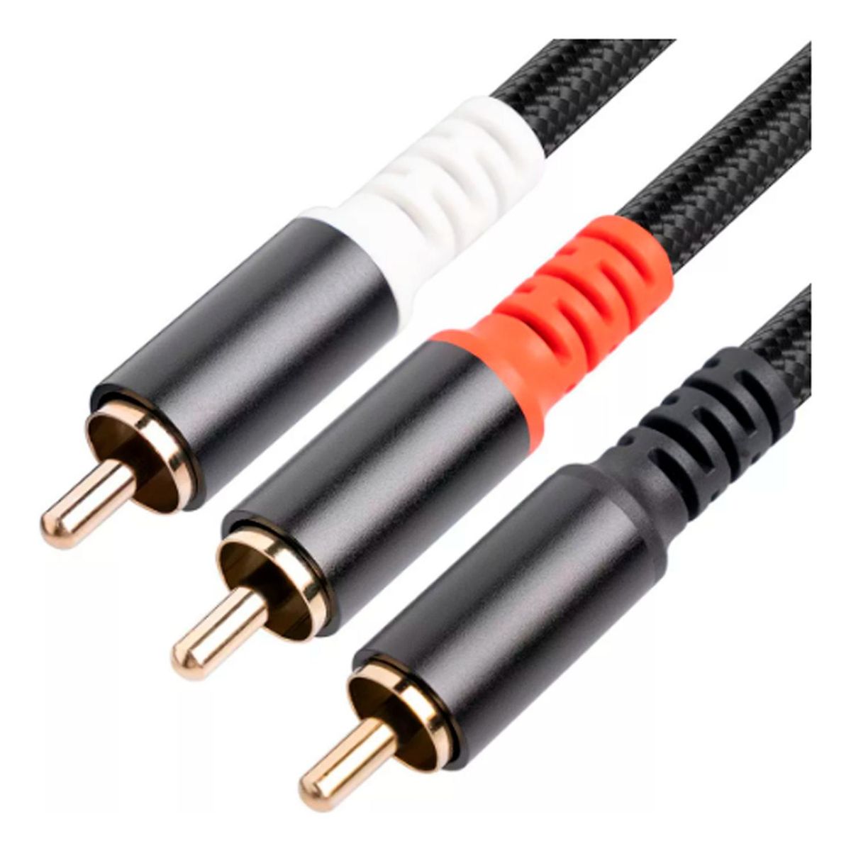 DM - CABLE RCA A PLUG 3.5 DM ALTA CALIDAD 1.5 MTS