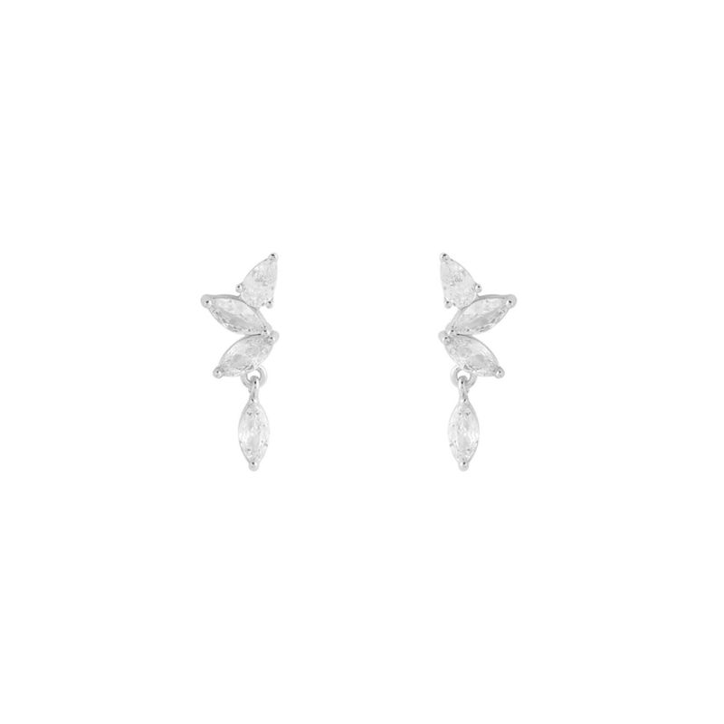BOAZ JOYAS - AROS CALA BAÑADOS EN ORO BLANCO