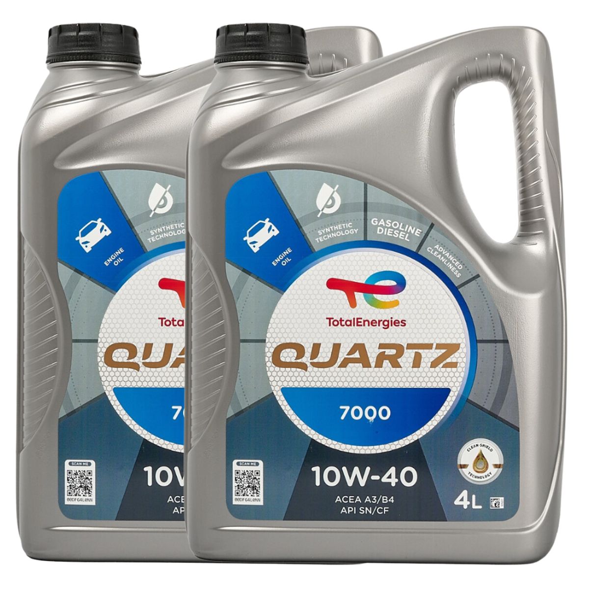 TOTAL - Aceite 10W40 Total Quartz 7000 Diesel Sl/Cf A3/B4 8lts