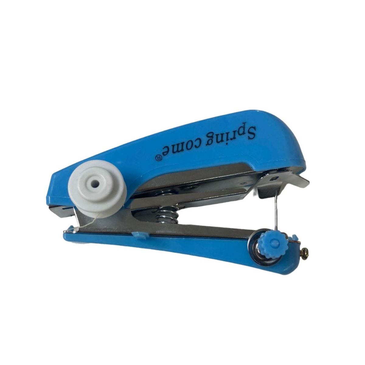 GENERICO - Mini Máquina de Coser Manual Pequeña Portátil COLOR AZUL