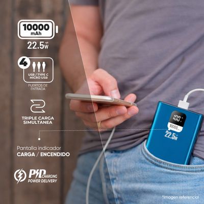 Imagen 2 del producto Batería Externa Power Bank 10000 Mah 22.5W UCP10LPD