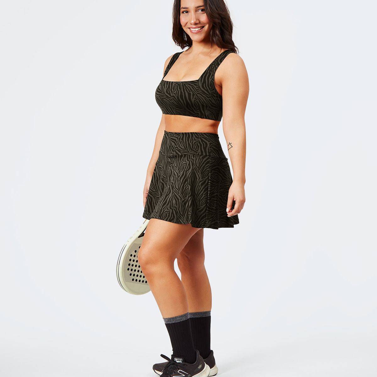 LOUNGE - Falda Short Deportiva Active Mujer