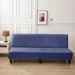 ANGELES DEL HOGAR - Funda protectora cubre futon Sillon texturizado Azul