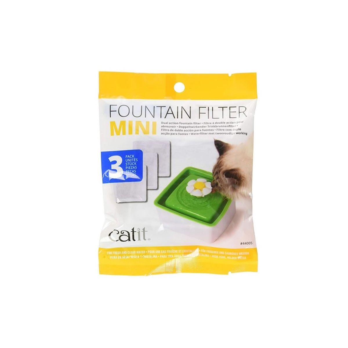 CATIT - Filtro Catit Fuente Agua Flor Mini 1.5 litros Gato.