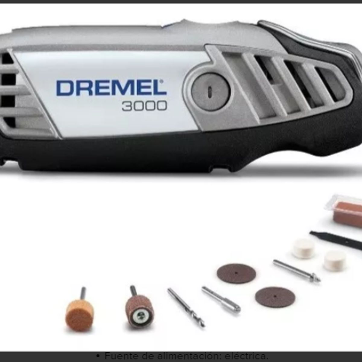 DREMEL - Herramienta Multipropósito Dremel 3000  10 Accesorios