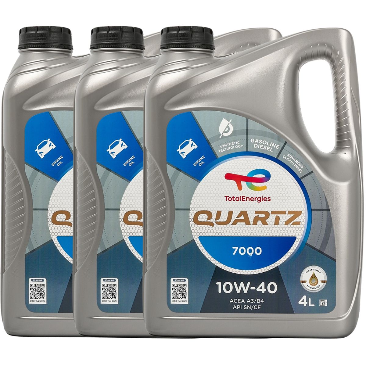 TOTAL - Aceite 10W40 Total Quartz 7000 Diesel Sl/Cf A3/B4 12lts