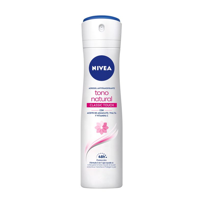 NIVEA - Desodorante Spray Nivea Aclarado Natural Classic Touch 150ml.-