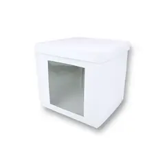 GENERICO - Pack 5 Cajas Altas Para Tortas Mini 20,5x20x20cm Con Visor