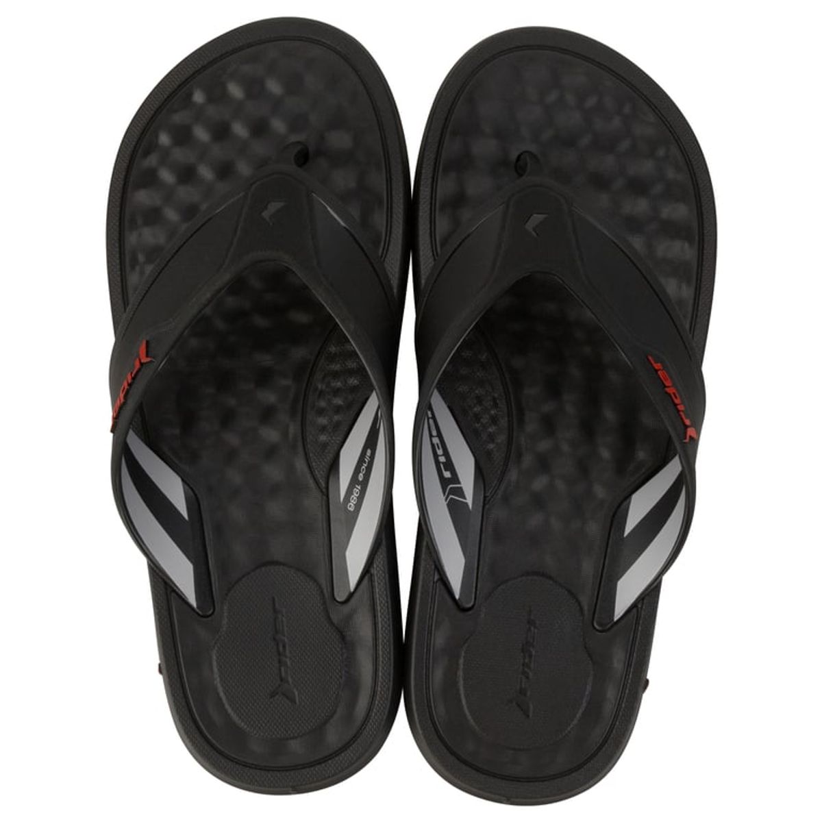 RIDER - Sandalia Hombre Negro Step Thong Rider