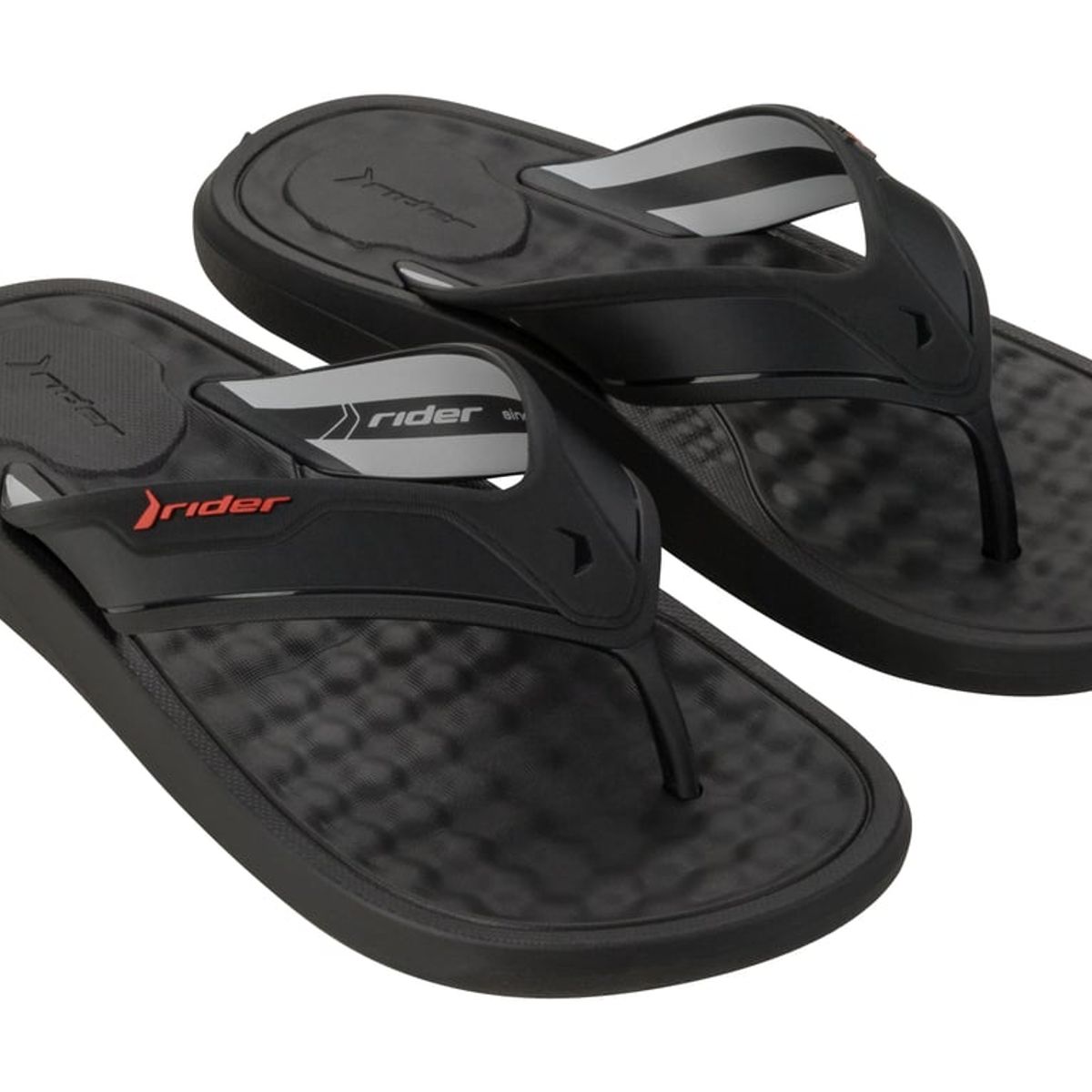 RIDER - Sandalia Hombre Negro Step Thong Rider