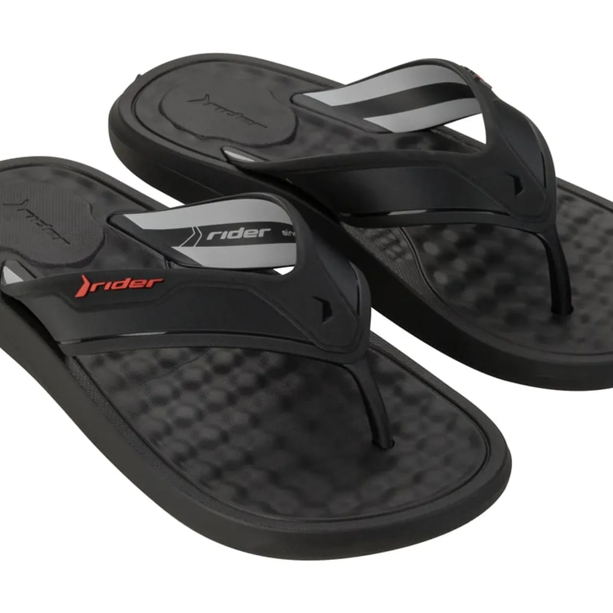 RIDER - Sandalia Hombre Negro Step Thong Rider