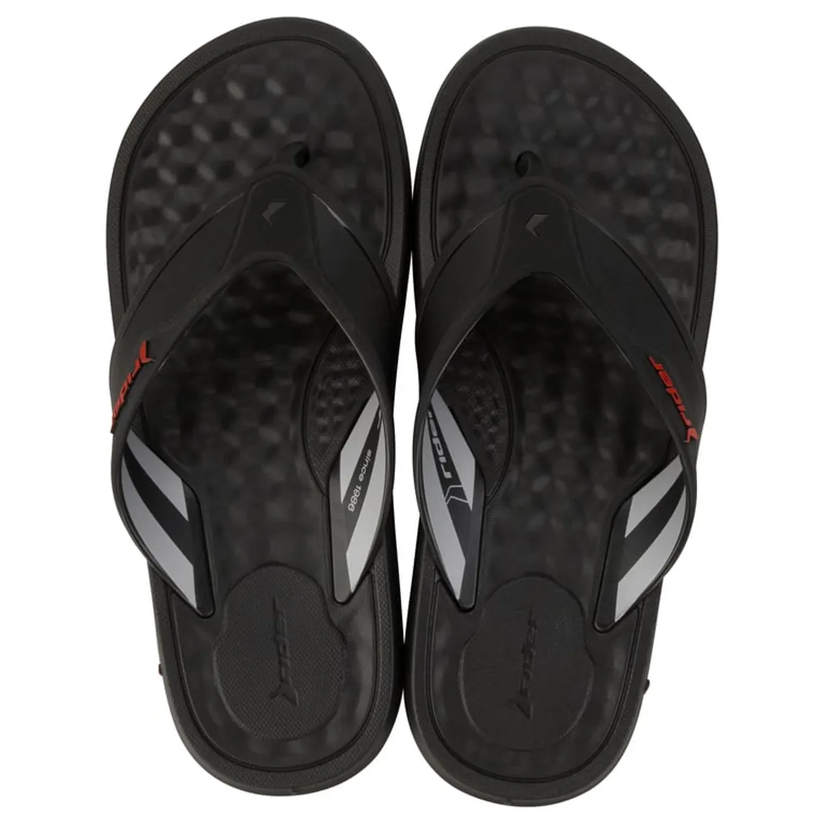 RIDER - Sandalia Hombre Negro Step Thong Rider