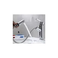 GENERICO - Grifo Llave Lavamanos Monomando Extensible Flexible