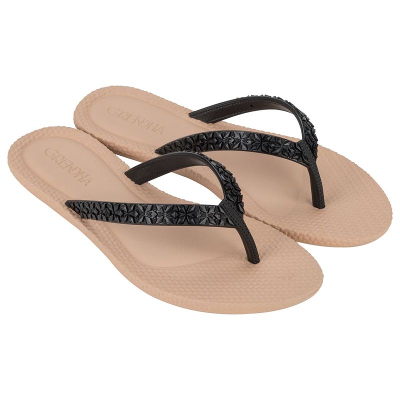 GRENDHA - Sandalia Mujer Negro/Beige  Every Day Grendha