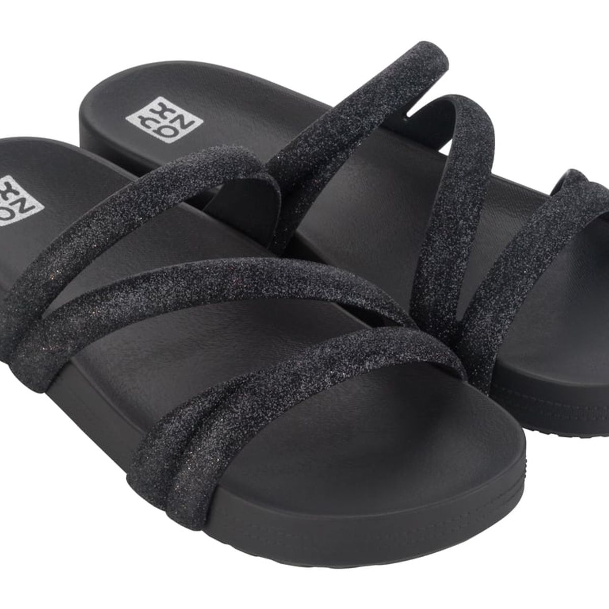 ZAXY - Sandalia Mujer Negro Glitter Zaxy