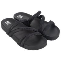 Sandalia Mujer Negro Glitter