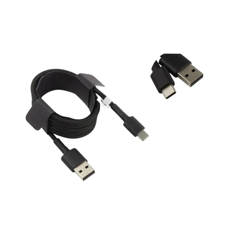 XIAOMI - Cable USB Tipo C Xiaomi Mi Braided 1 Metro Negro